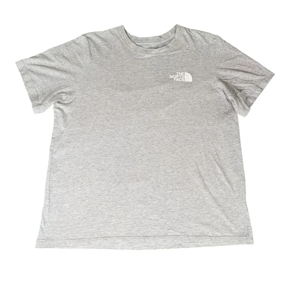 The North Face Mens Grey Short Sleeve Bear‎ Never Stop Exploring Graphic T-Shirt
